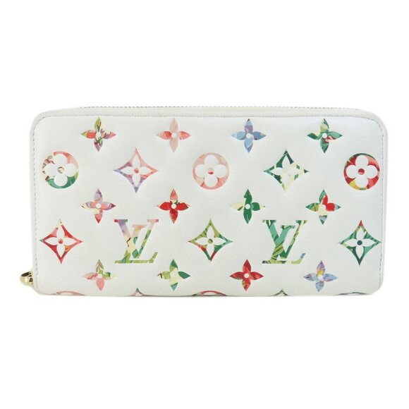 LOUIS VUITTON White Lambskin Leather Wallet - Picture 1 of 11